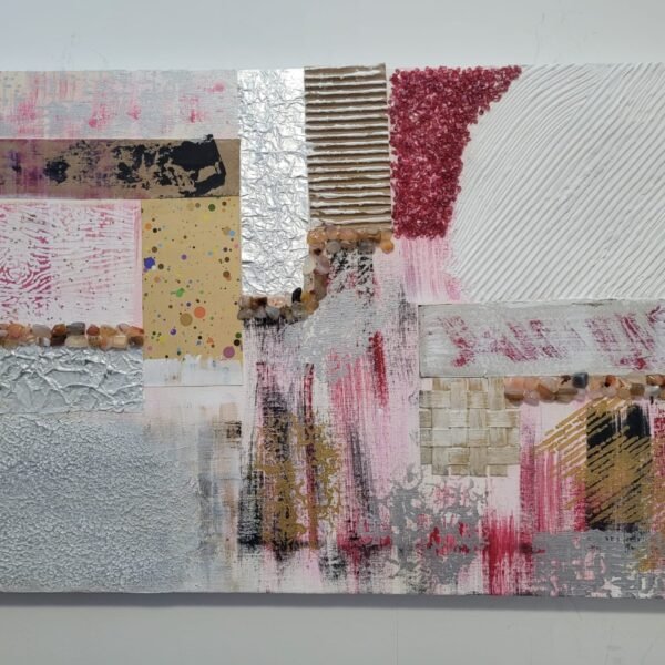 Blush Texture Abstract Wall Art
